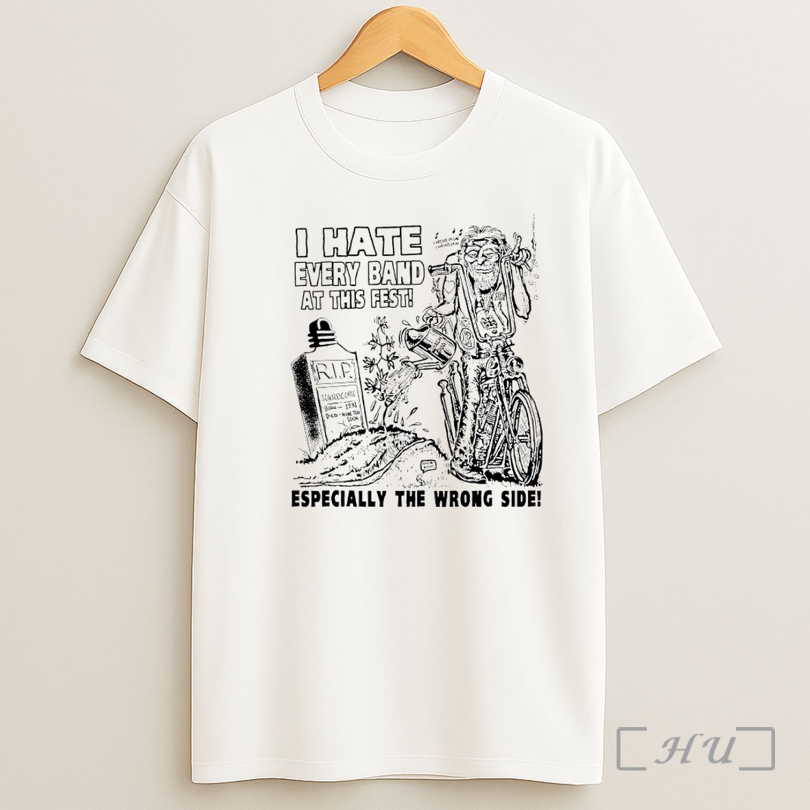 Officials I Hate Every Band At This Fest Biker Hardcore Punk Shirt