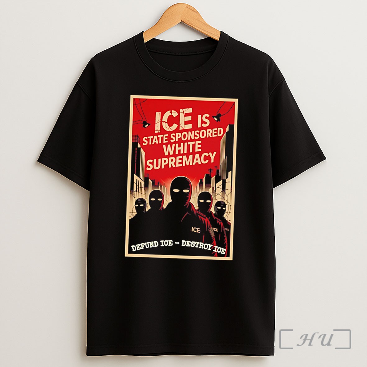 Officials Ice Is State Sponsored White Supremacy Defund Ice Destroy Ice Tee Shirt