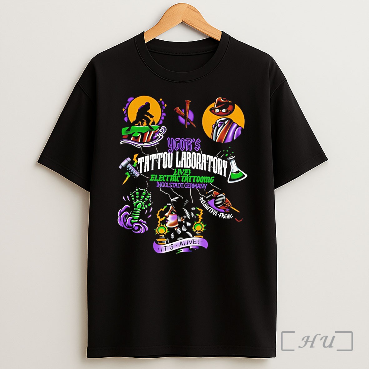 Officials Igors Tattoo Laboratory Live Electric Tattooing 2026 Graphic Tee Shirt