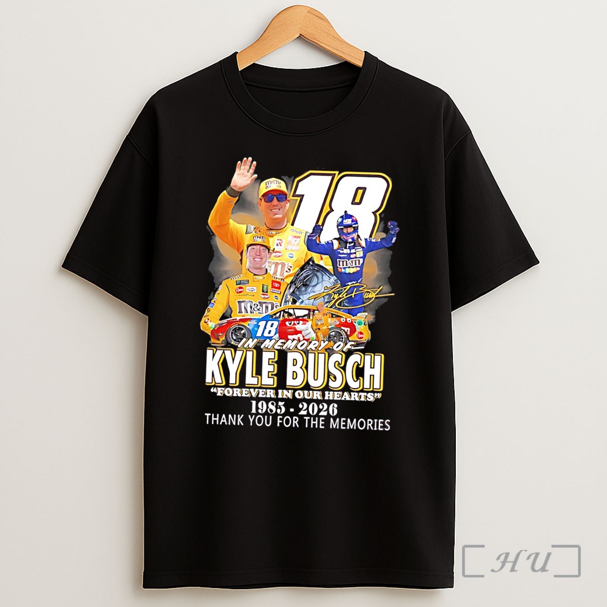 Officials In Memory Of Kyle Busch Forever In Our Hearts 1985 2026 Thank You For The Memories Number 18 Tee Shirt