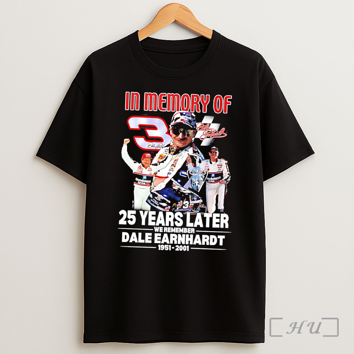Officials In Memory Of 3 25 Years Later We Remember Dale Earnhardt 1951 2001 Tee Shirt