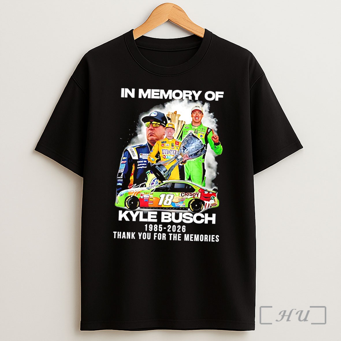 Officials In Memory Of Kyle Busch 1985 2026 Thank You For The Memories Graphic Tee Shirt