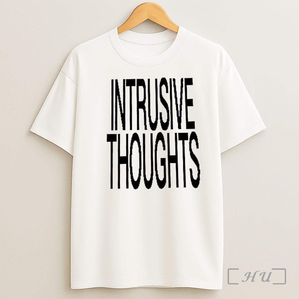 Officials Intrusive Thoughts Distorted Text Shirt