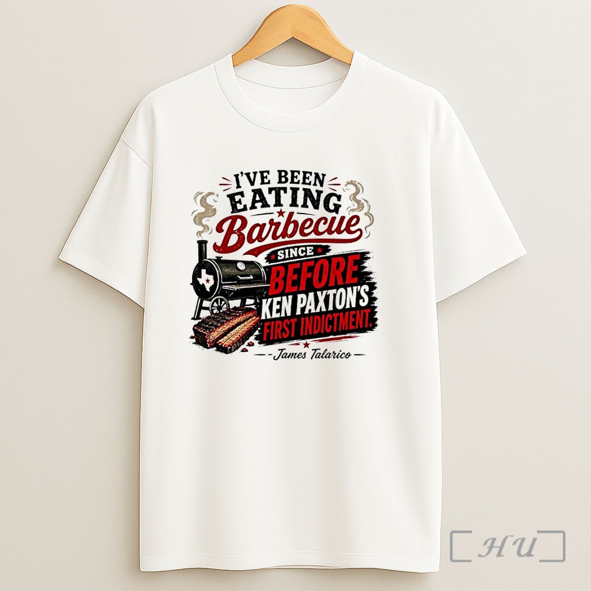 Officials Ive Been Eating Barbecue Since Before Ken Paxtons First Indictment James Talarico Shirt