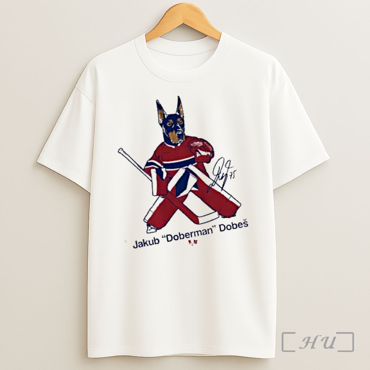 Officials Jakub Dobes Doberman Montreal Canadiens National Signature Shirt