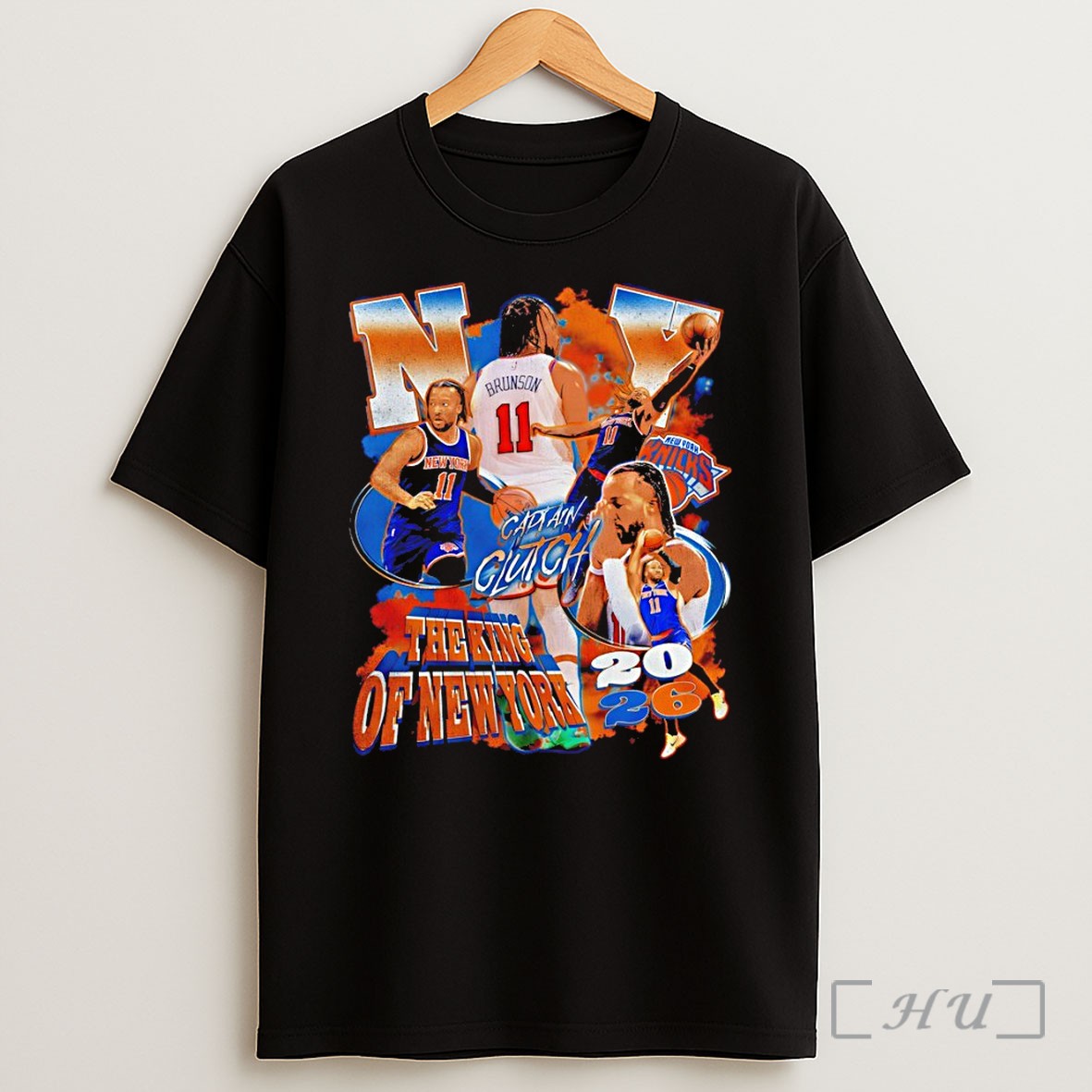 Officials Jalen Brunson The King Of New York Captian Clutch Basketball Lovers 2026 Shirt