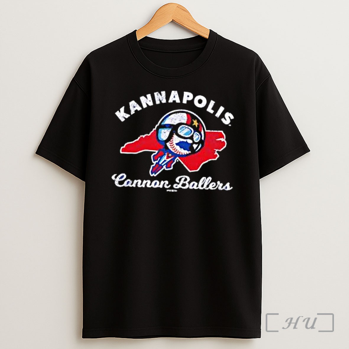 Officials Kannapolis Cannon Ballers North Carolina Baseball Skull Shirt