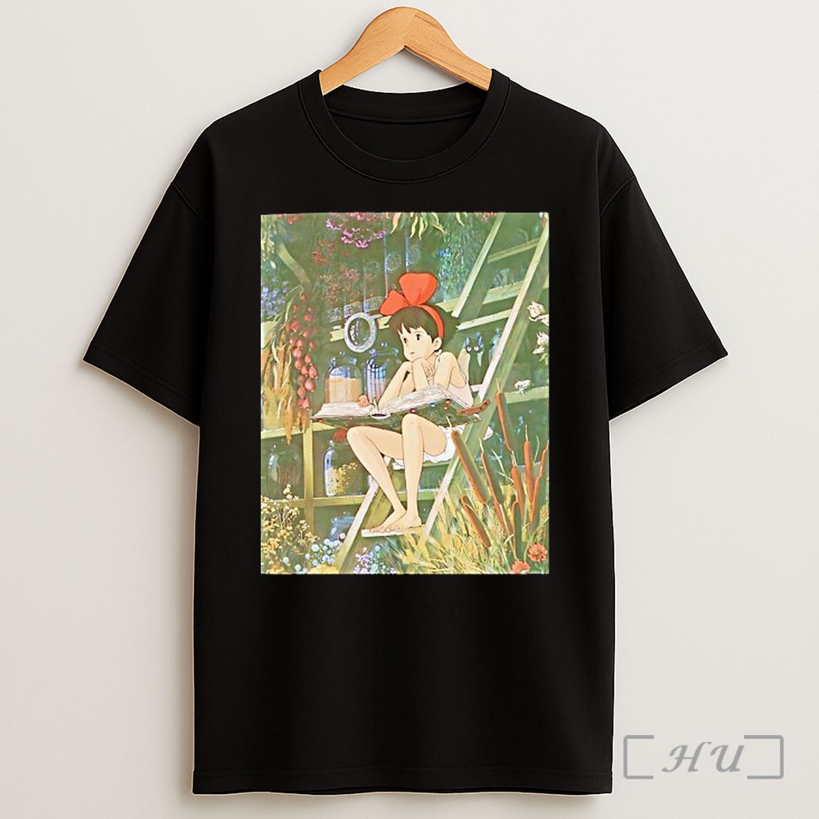 Officials Kikis Delivery Service Magic Book And Cat Shirt