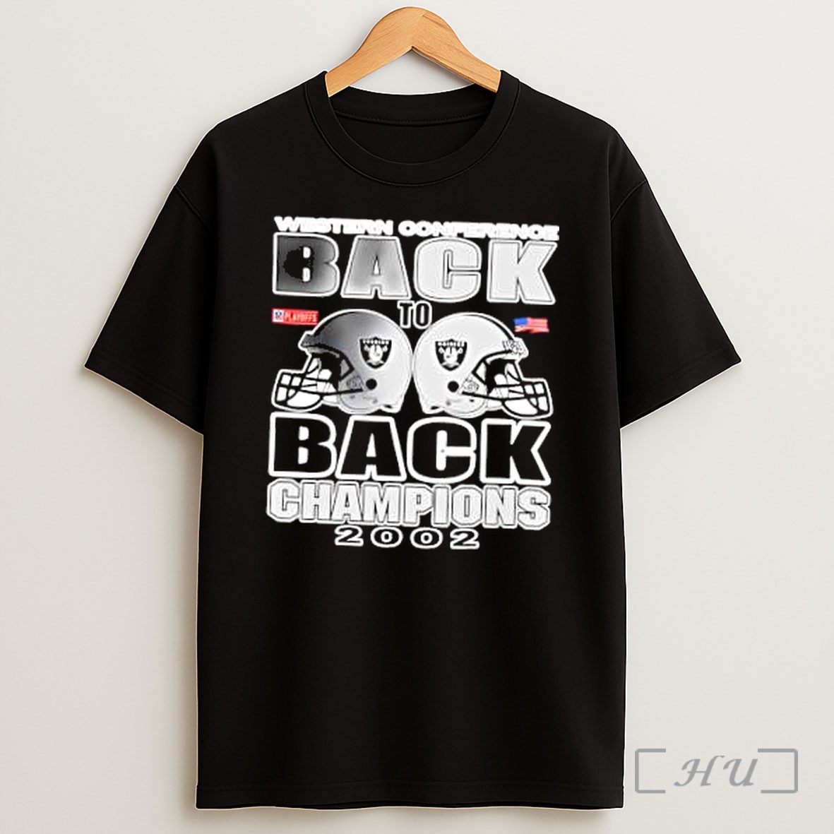 Officials Las Vegas Raiders Western Conference Back To Back Champions 2002 Playoffs Shirt