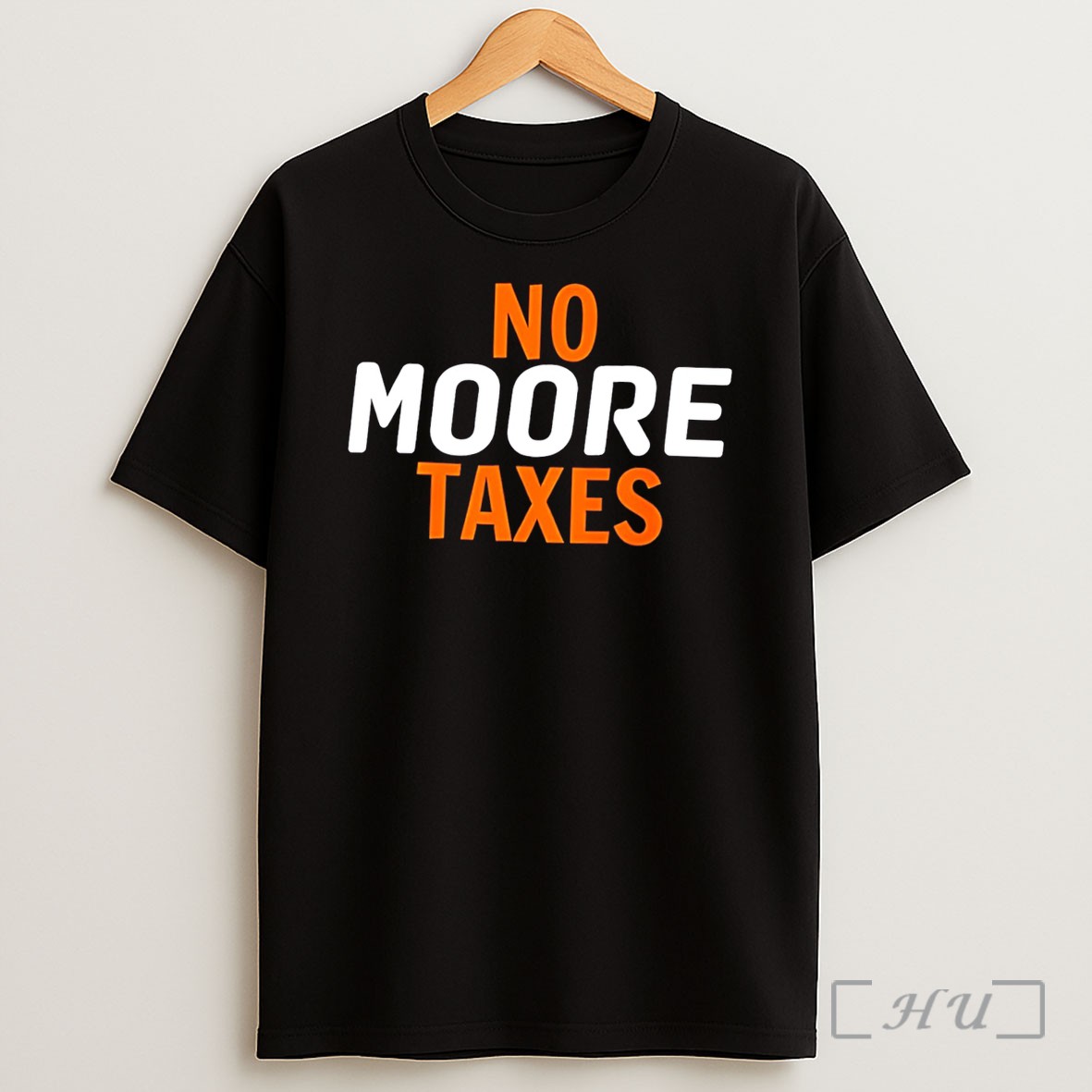 Officials No Moore Taxes Simple Text Tee Shirt