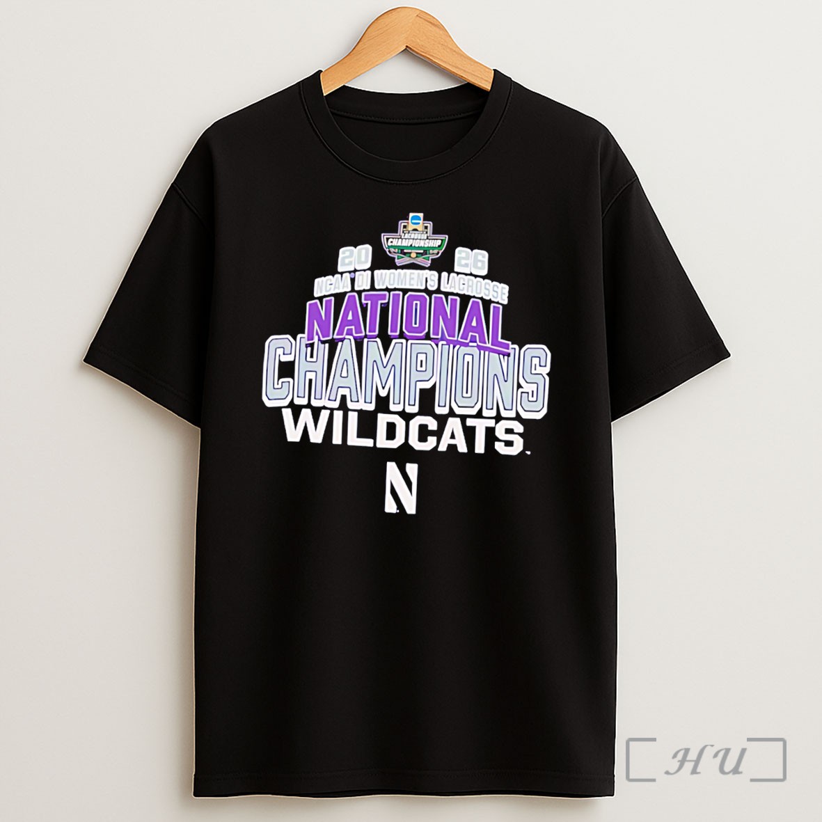 Officials Northwestern Wildcats 2026 Ncaa Womens Lacrosse National Champions Tee Shirt