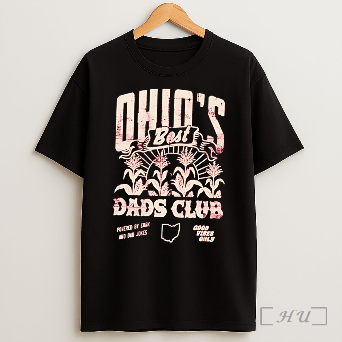 Officials Ohios Best Dads Club Powered By Bourdon And Dad Jokes Tee Shirt