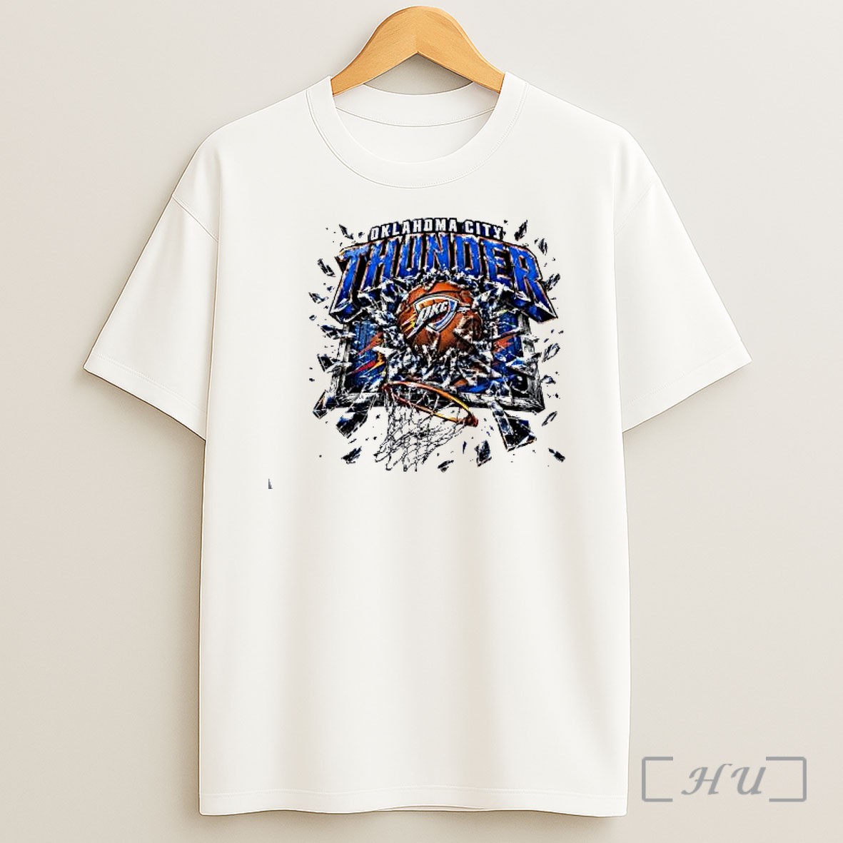 Officials Oklahoma City Thunder Basketball Breaking Backboard Shirt