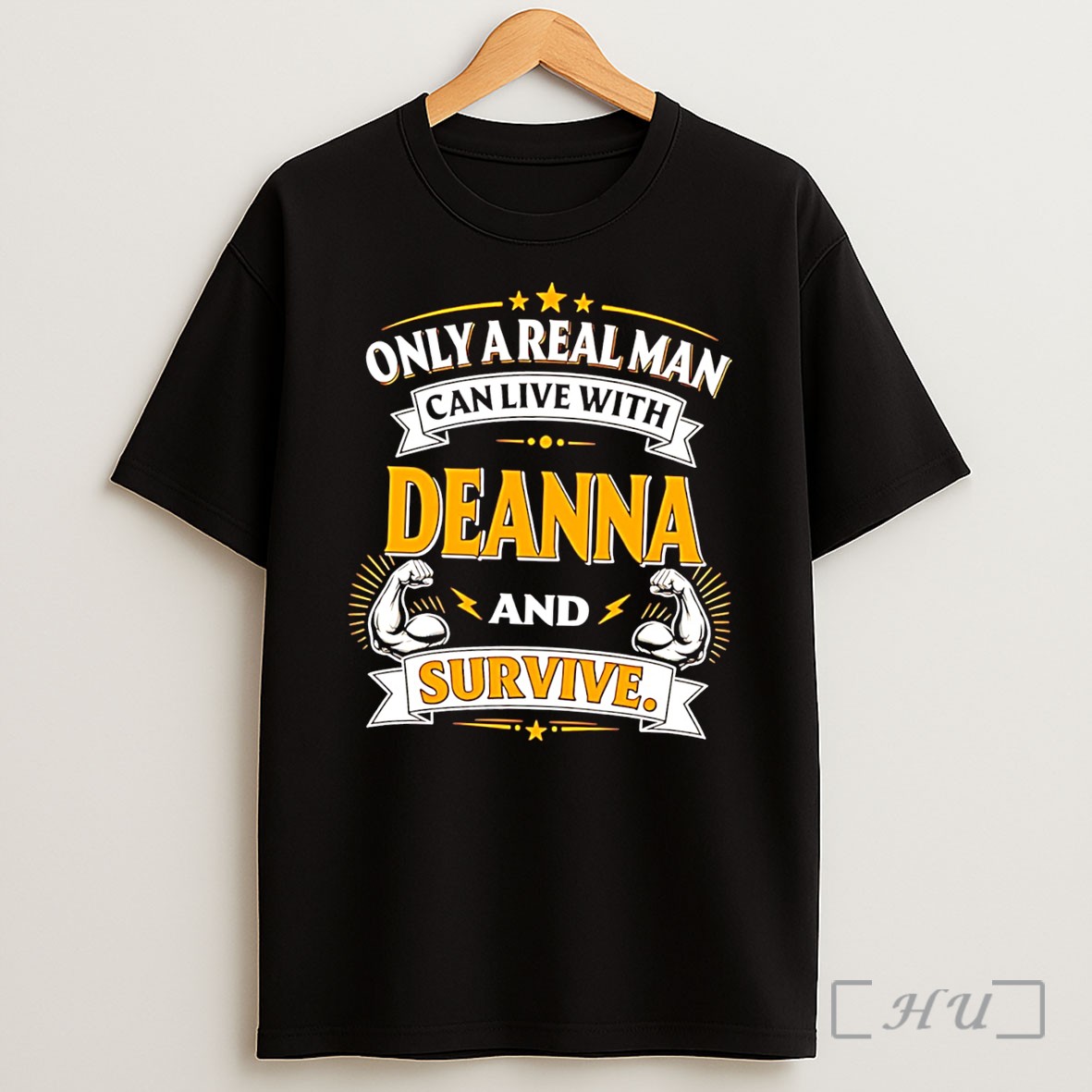 Officials Only A Real Man Can Live With Deanna And Survive Tee Shirt