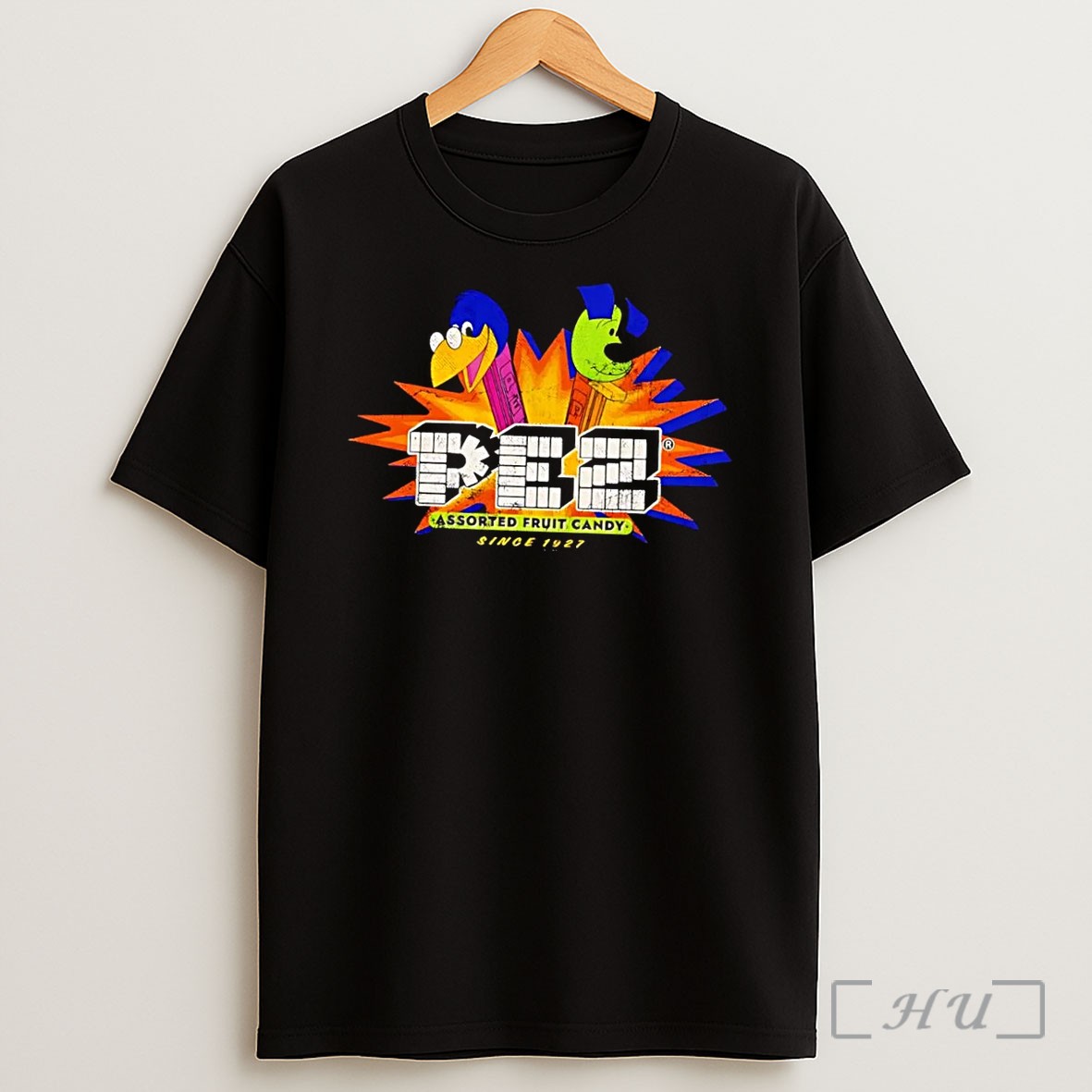 Officials Pez Assorted Fruit Candy Since 1927 Vintage Black Shirt