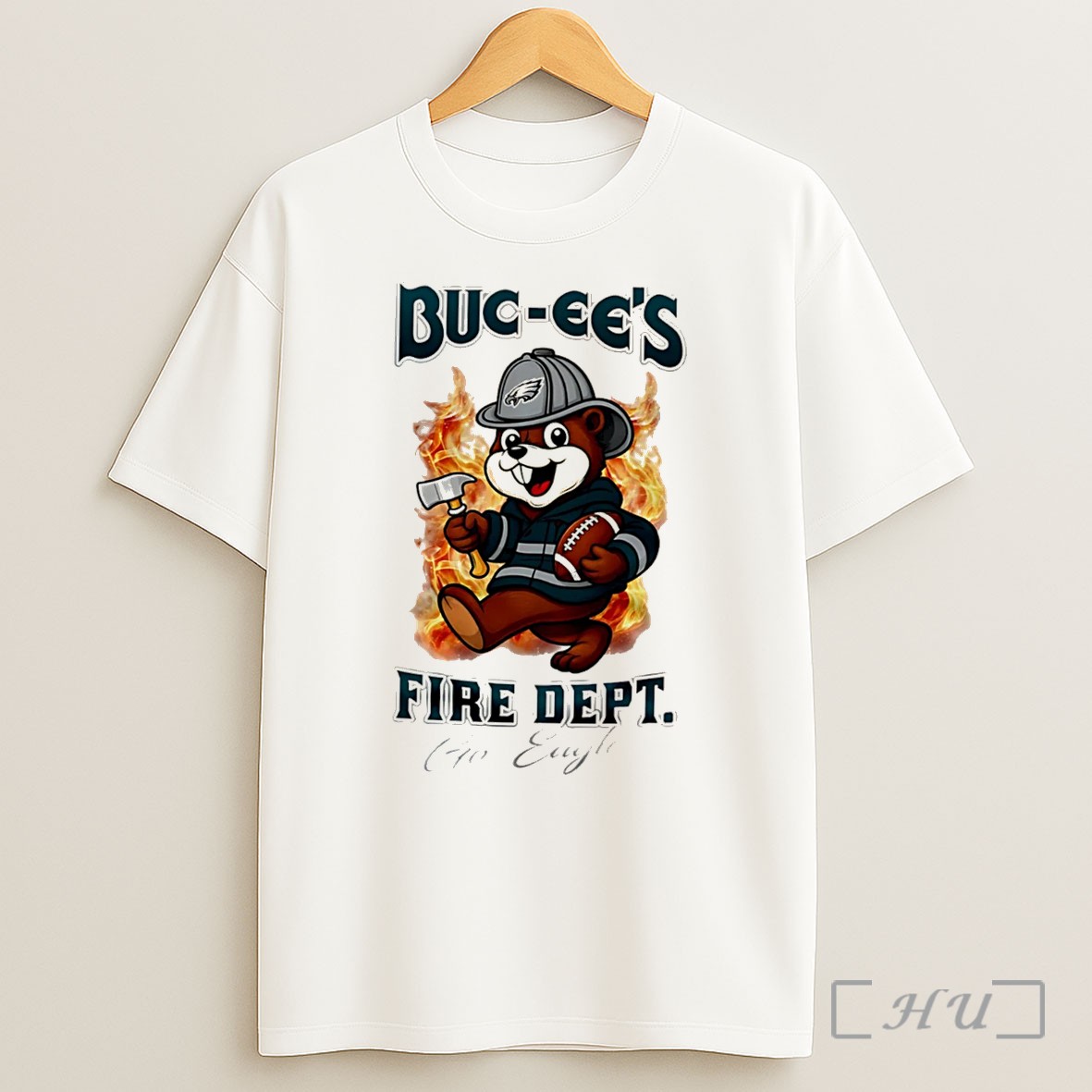 Officials Philadelphia Eagles Buc Ees Fire Dept Go Bears Firefighter Strong Tee Shirt