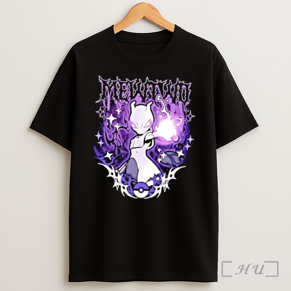 Officials Pokemon Mewtwo Gothic Psychic Legendary Shirt