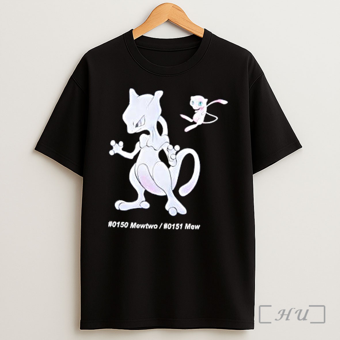 Officials Pokemon Mewtwo Mew 0150 0151 Shirt