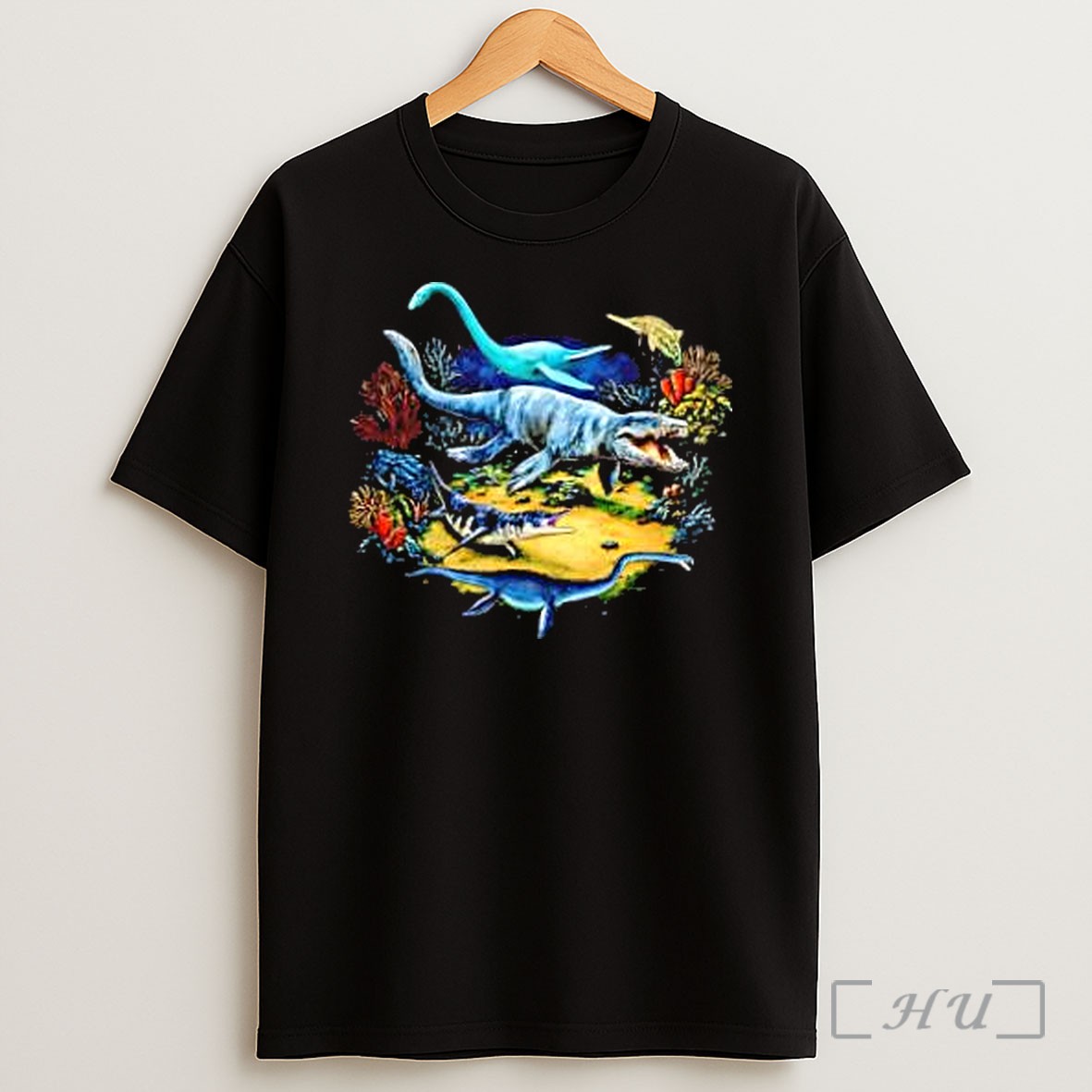Officials Prehistoric Ocean Mosasaur Plesiosaur Ichthyosaur Ancient Marine Creatures Shirt