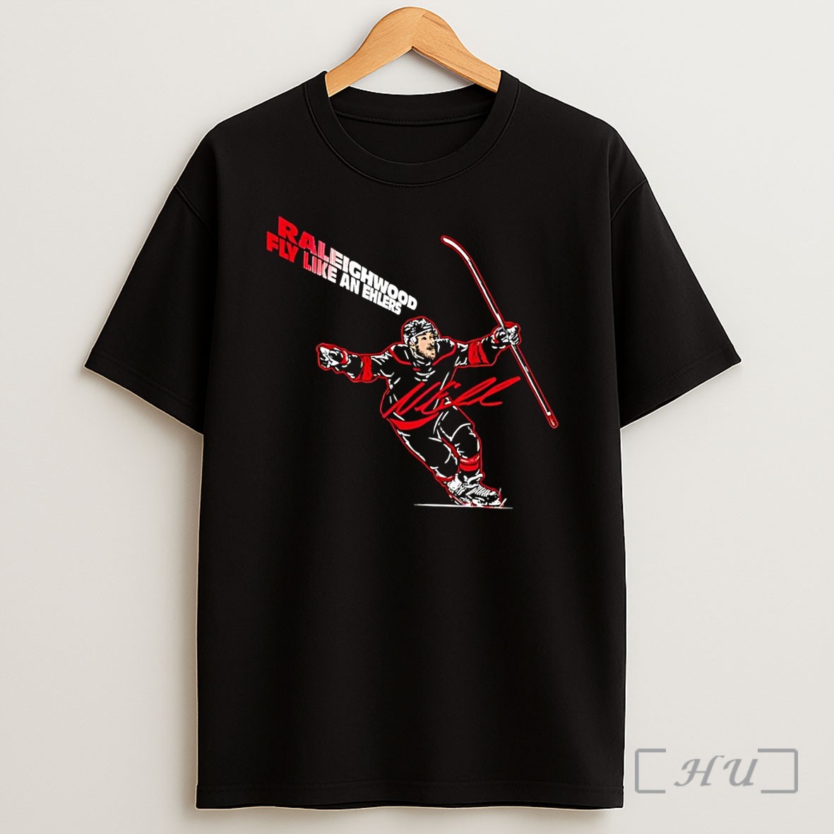 Officials Raleighwood Fly Like An Ehlers Hockey Black Shirt