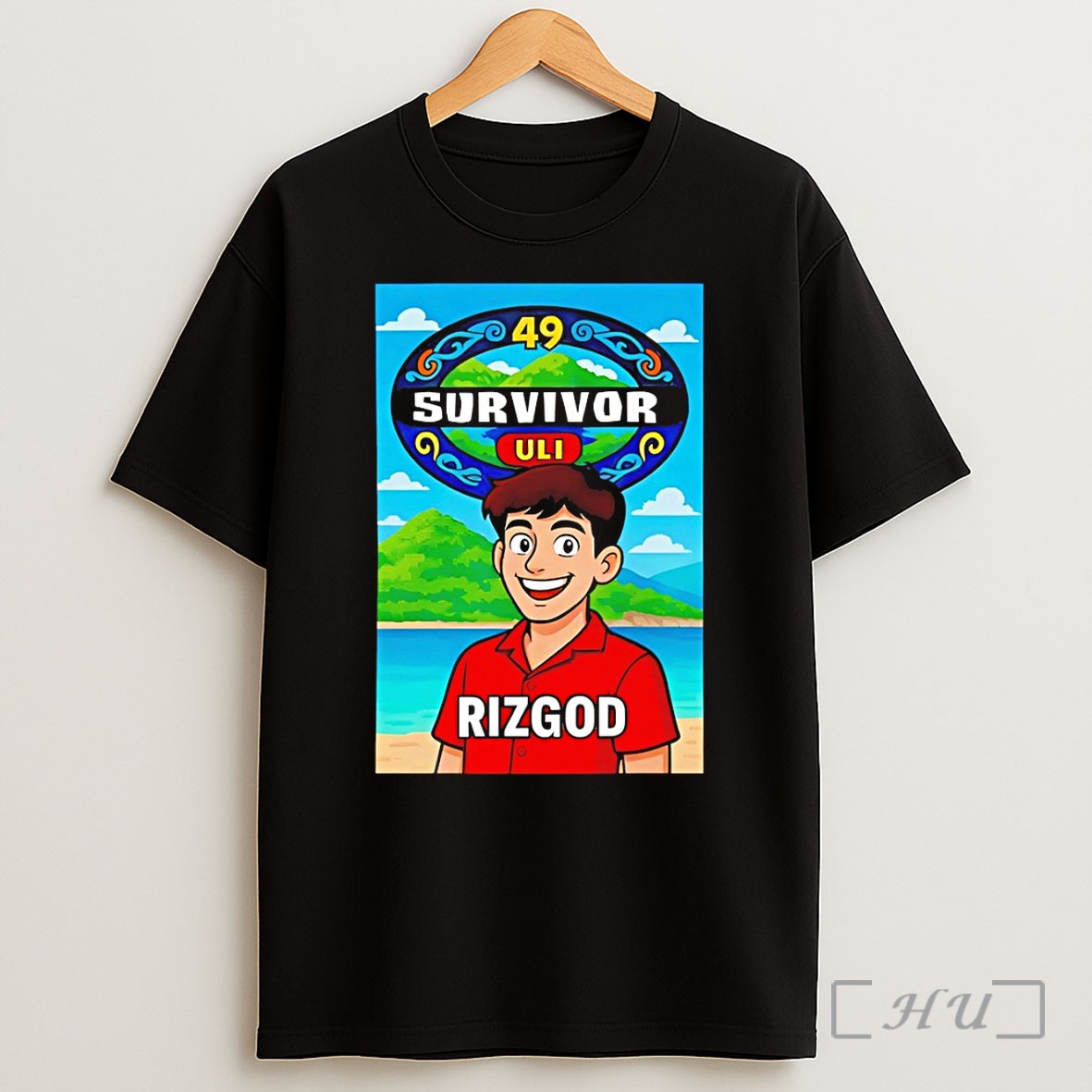 Officials Survivor 49 Rizgod Uli Cartoon Shirt