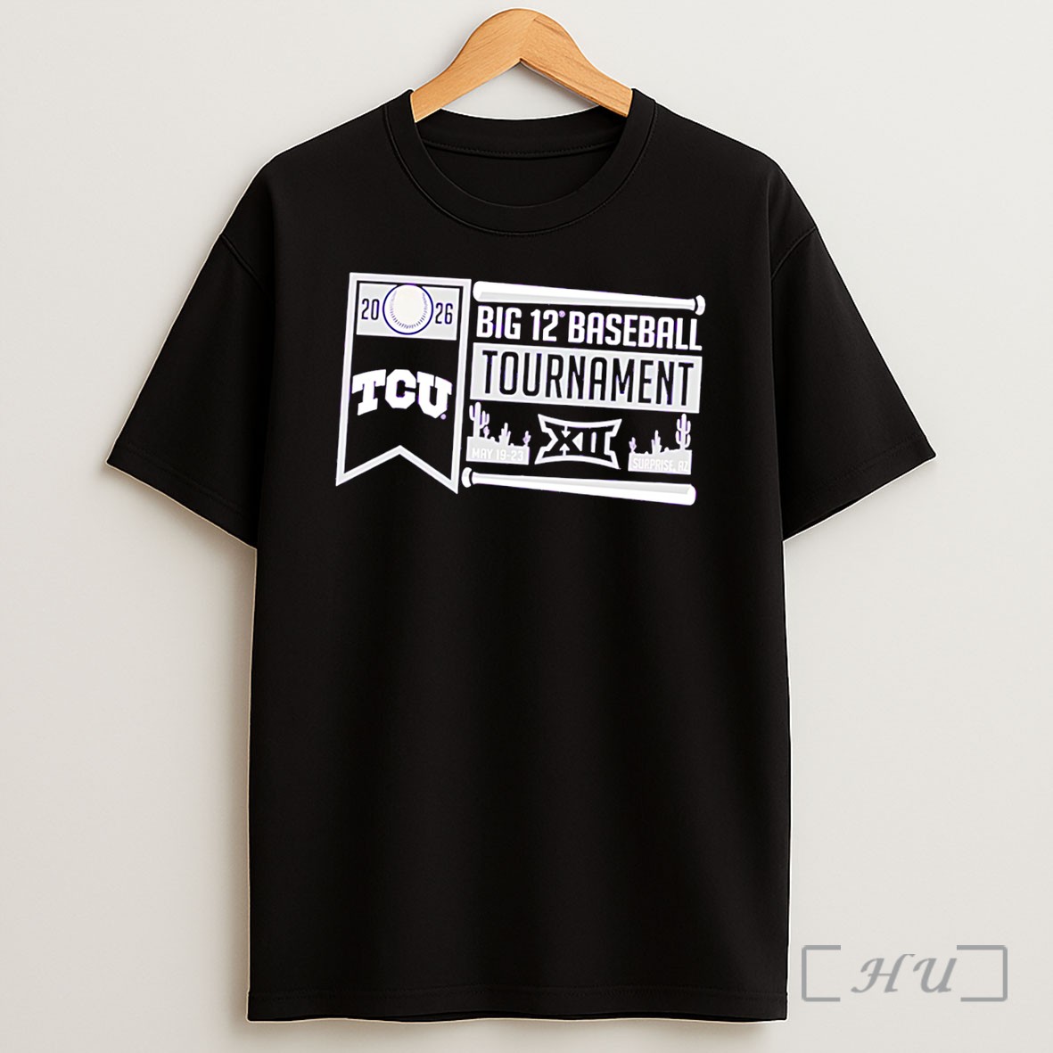 Officials Tcu Horned Frogs 2026 Big 12 Baseball Tournament Participant Tee Shirt