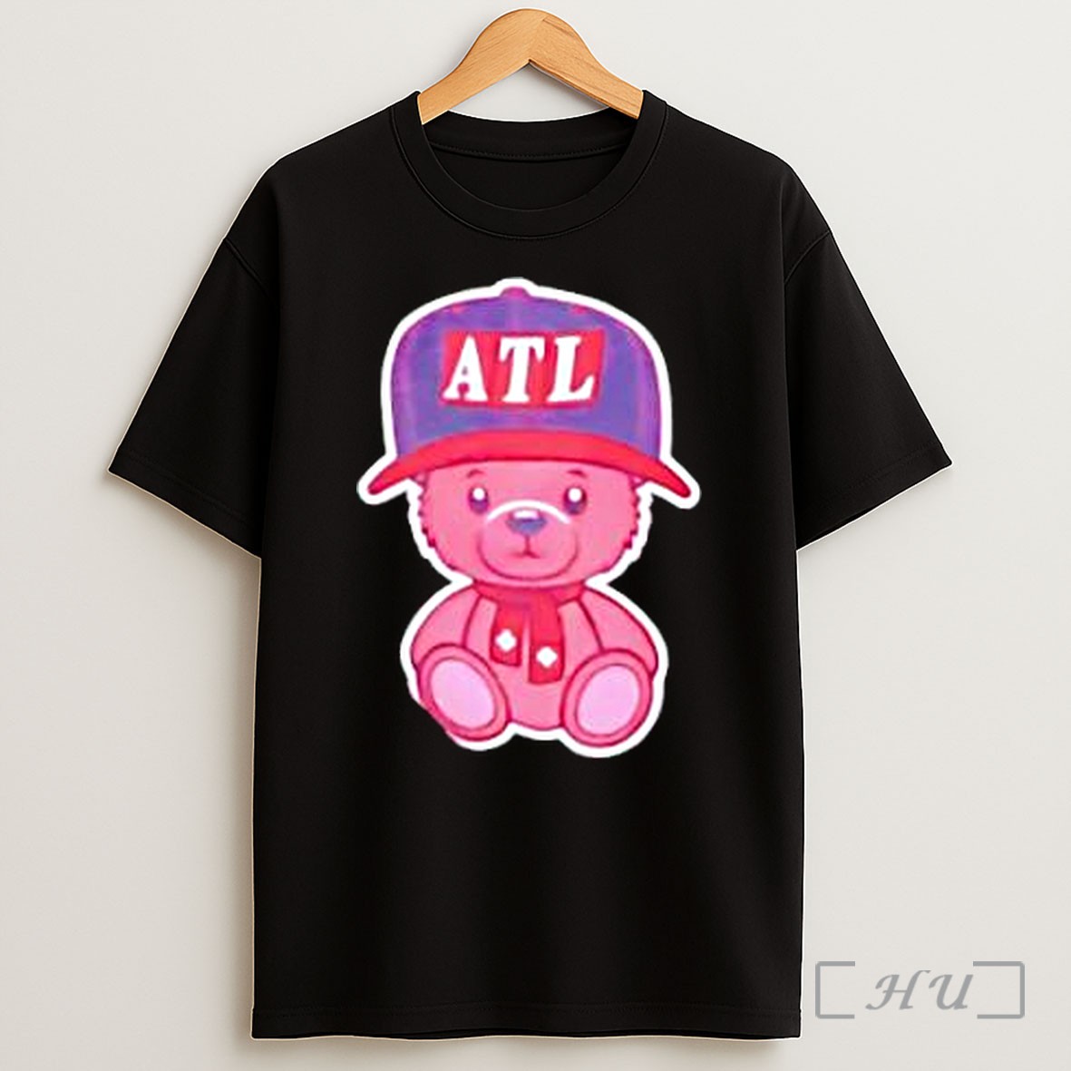 Officials Teddy Bear Atlanta Braves Baseball Atl Cap Scarf Shirt