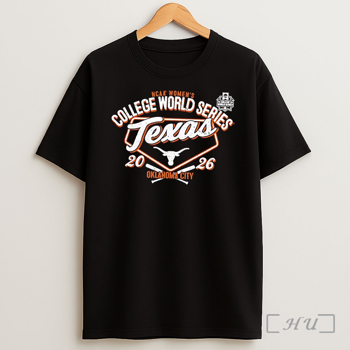 Officials Texas Longhorns 2026 Womens College World Series Bound Logo Tee Shirt