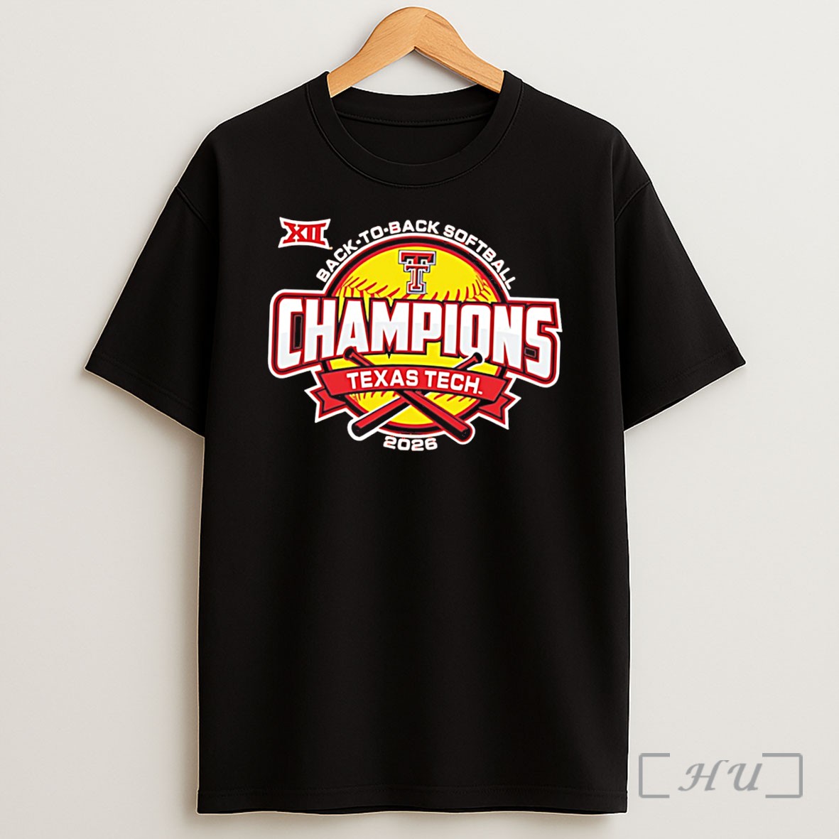 Officials Texas Tech Red Raiders 2026 Big 12 Softball Back To Back Regular Season Champions Tee Shirt