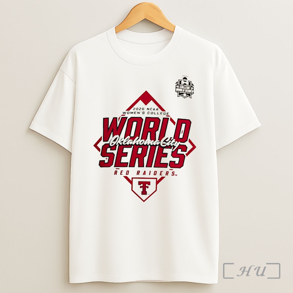 Officials Texas Tech Red Raiders 2026 Ncaa Womens College World Series Okalahome City Tee Shirt