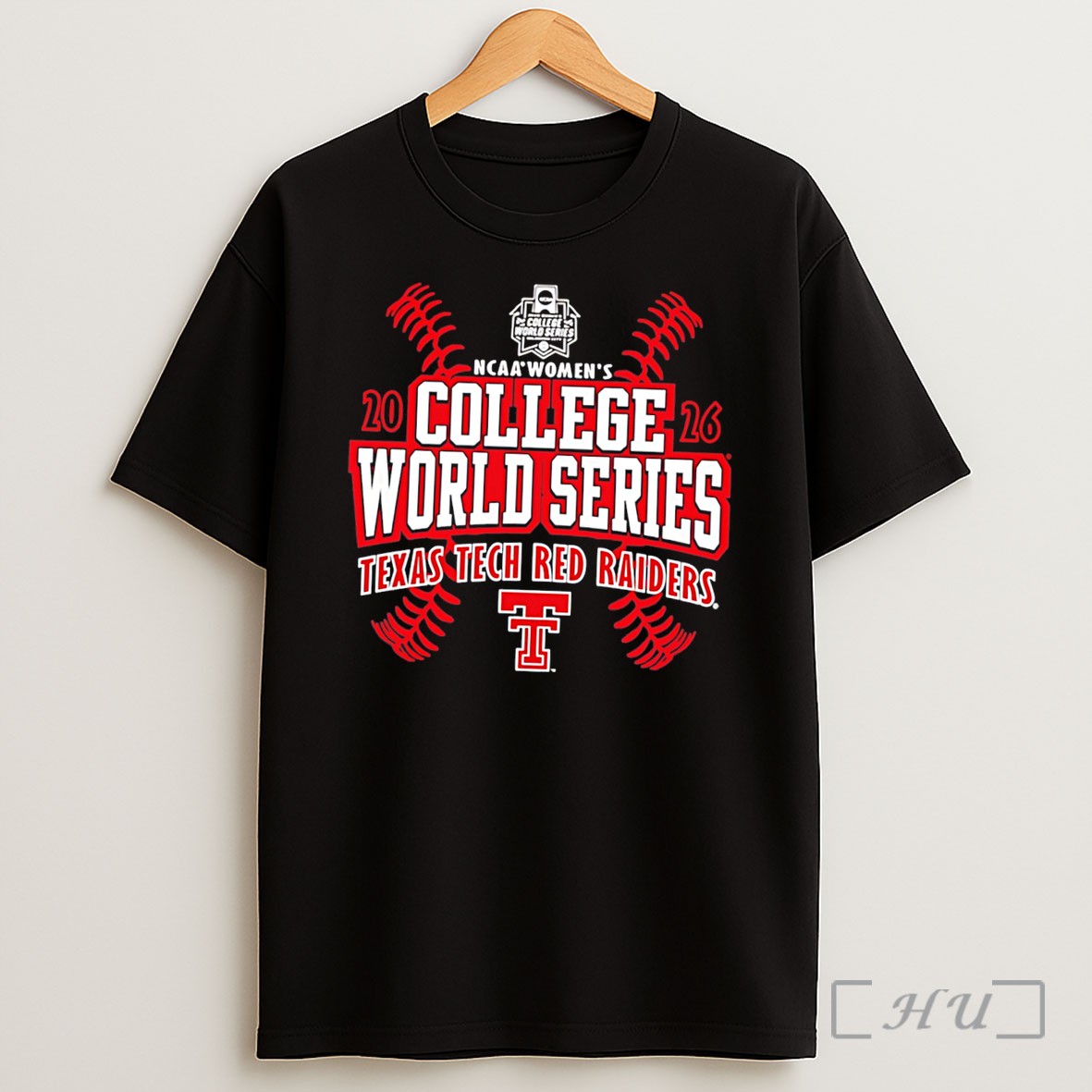 Officials Texas Tech Red Raiders 2026 Womens College World Series Bound Logo Tee Shirt