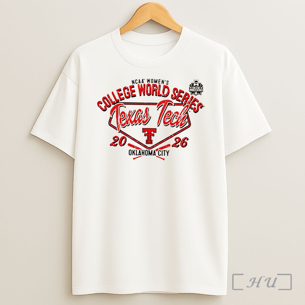 Officials Texas Tech Red Raiders 2026 Womens College World Series Bound Tee Shirt