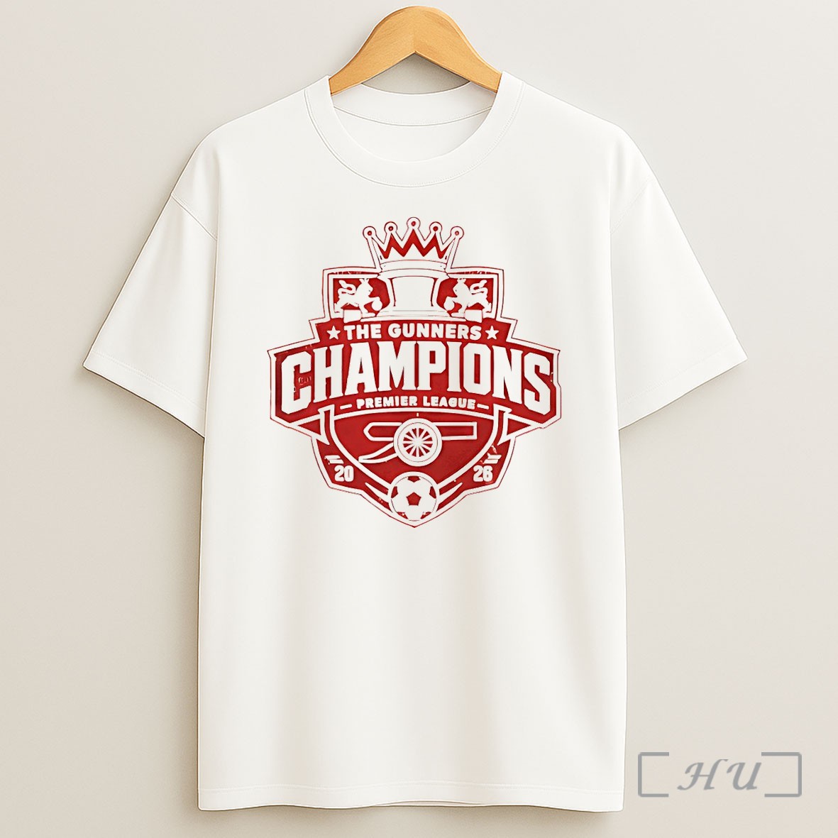 Officials The Gunners Champions Arsenal Premier League Champions 2025 26 Vintage Shirt