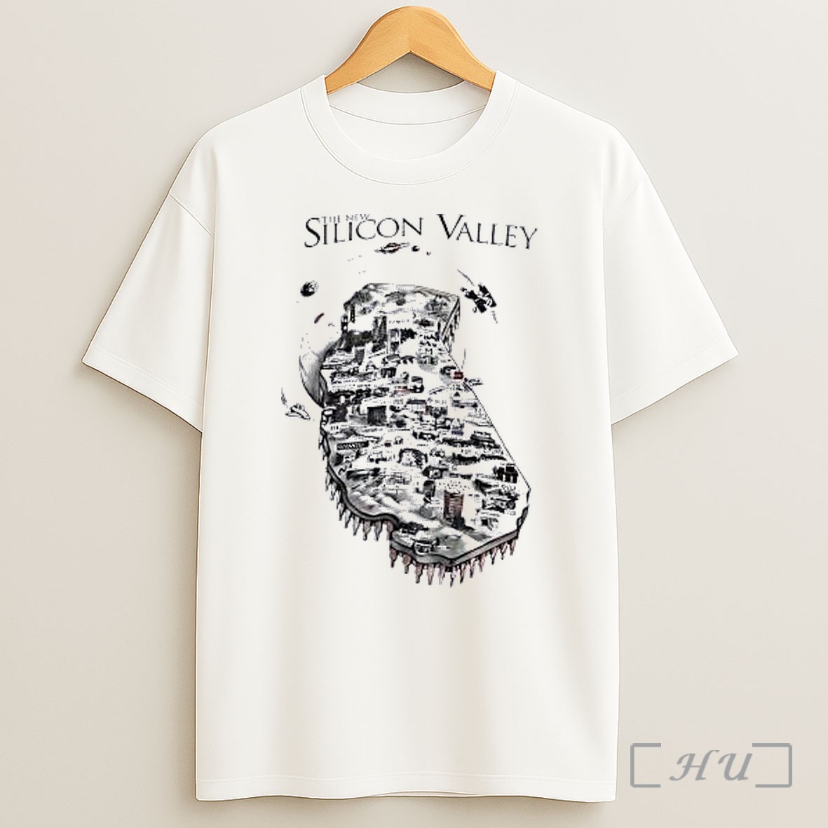 Officials The New Silicon Valley Future Tech Map Chip Shirt