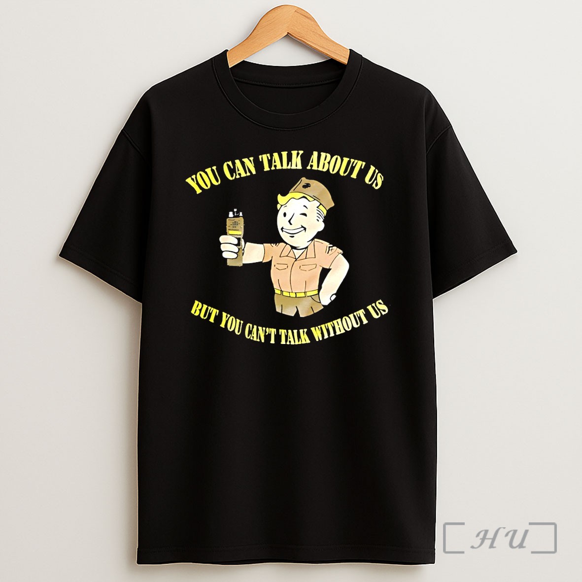 Officials Vault Boy Fallout Game You Can Talk About Us But You Cant Talk Without Us Shirt