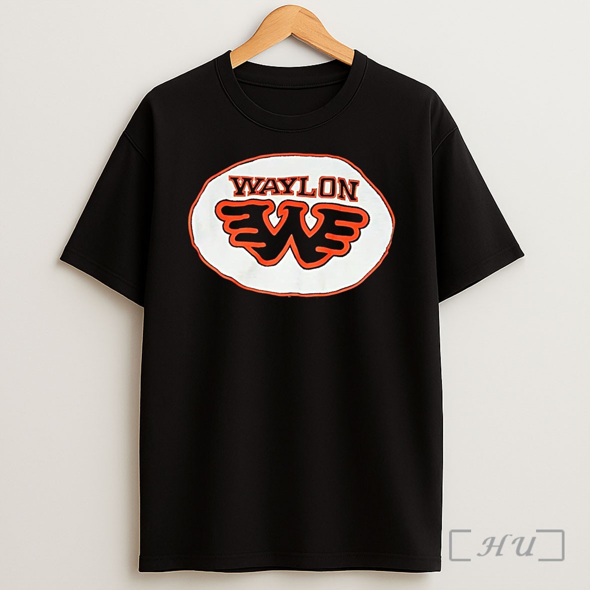 Officials Waylon Jennings Outlaw Country Winged Ww Logo 2026 Tribute Collection Black Shirt