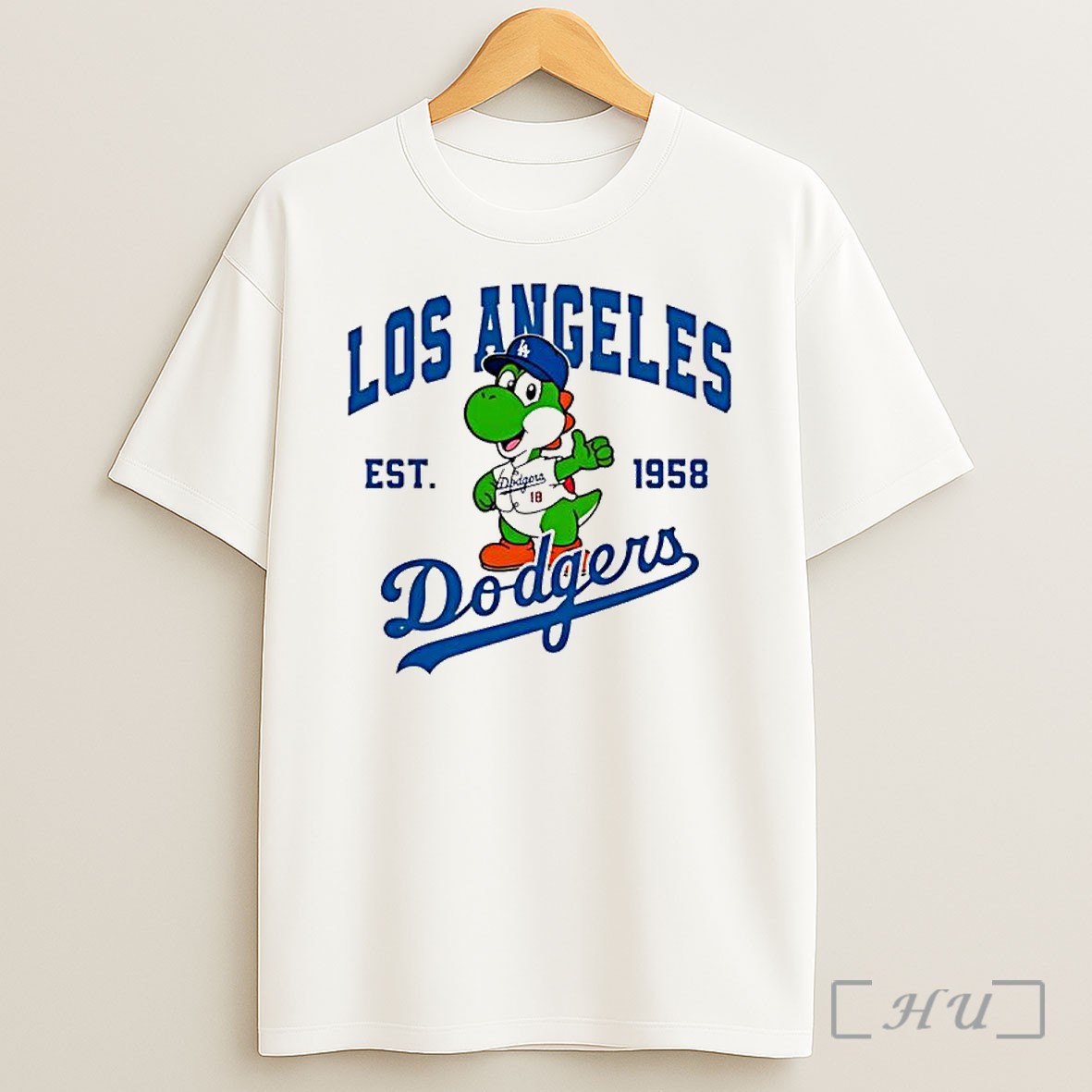 Officials Yoshi Los Angeles Dodgers Baseball Est 1958 Mascot Shirt