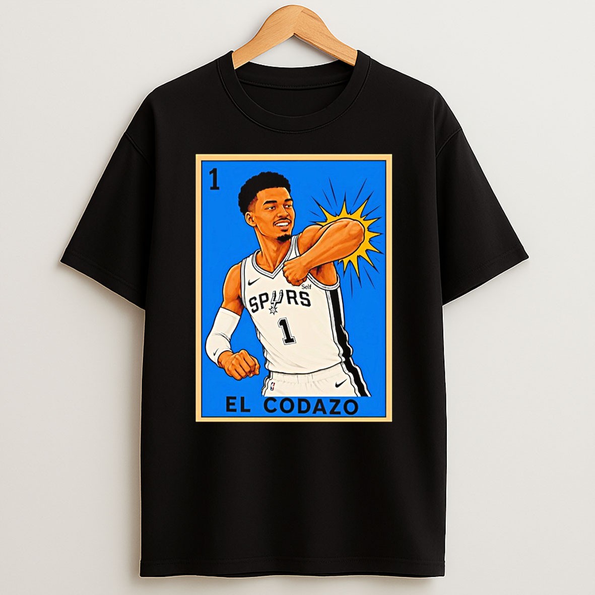 Original Crazy Hispanic Victor Wembanyama San Antonio Spurs El Codazo T Shirt