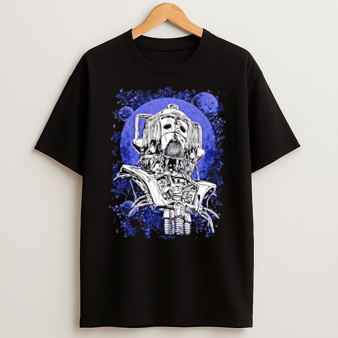 Original Cyberman Silver Menace Doctor Who T Shirt