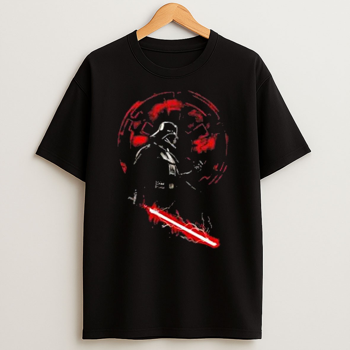 Original Darth Vader Star Wars Dark Lord Of The Sith Galactic Empire Villain Red Lightsaber T Shirt