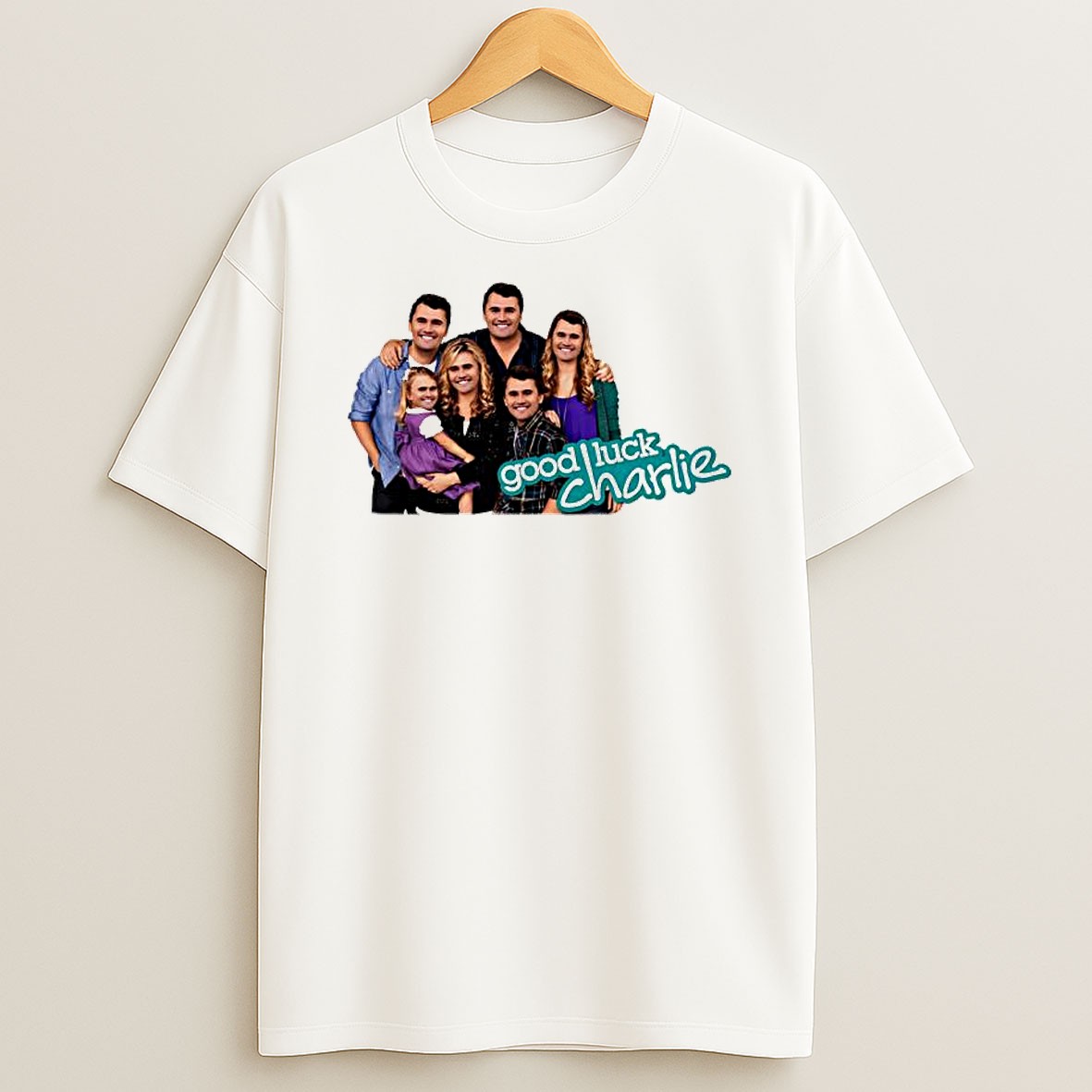 Original Duncan Family Faces Good Luck Charlie Parody T Shirt