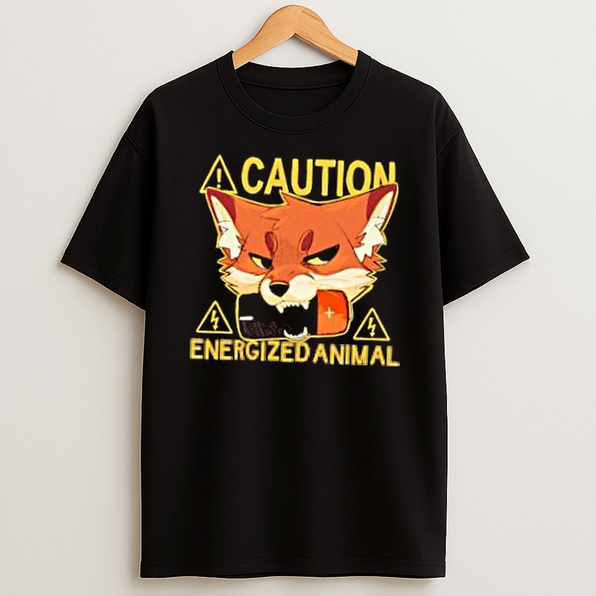 Original Fox Caution Energized Animal T Shirt