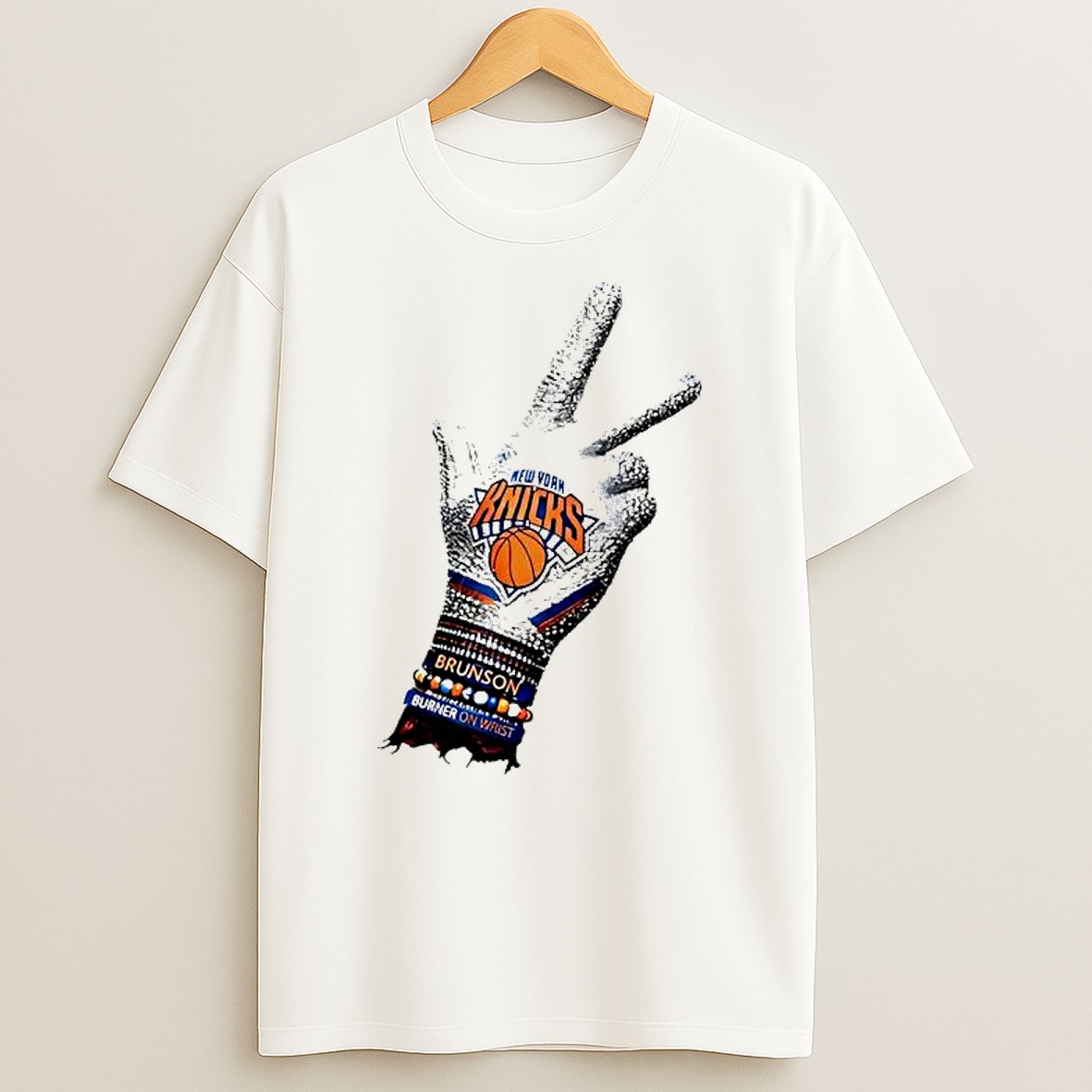 Original Jalen Brunson New York Knicks Nba New York Knicks Brunson Burner On Wrist T Shirt