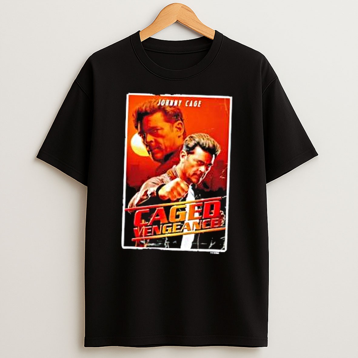 Original Johnny Cage Caged Vengeance T Shirt