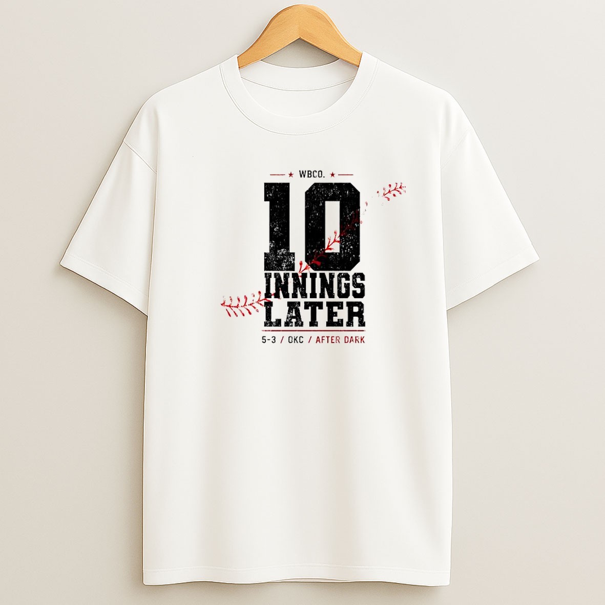 Original Oklahoma City Comets Wbco 10 Innings T Shirt