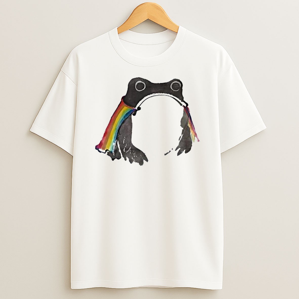 Original Proud Frog Rainbow Flag Subtle T Shirt