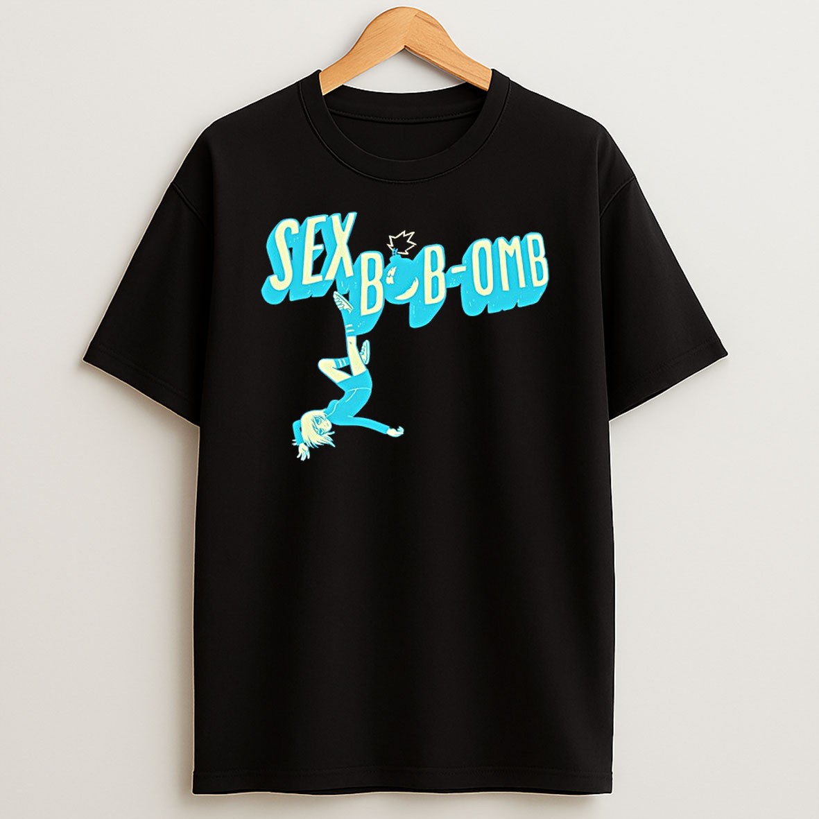 Original Sex Bob Omb Ramona Flowers Scott Pilgrim Comic Grunge T Shirt