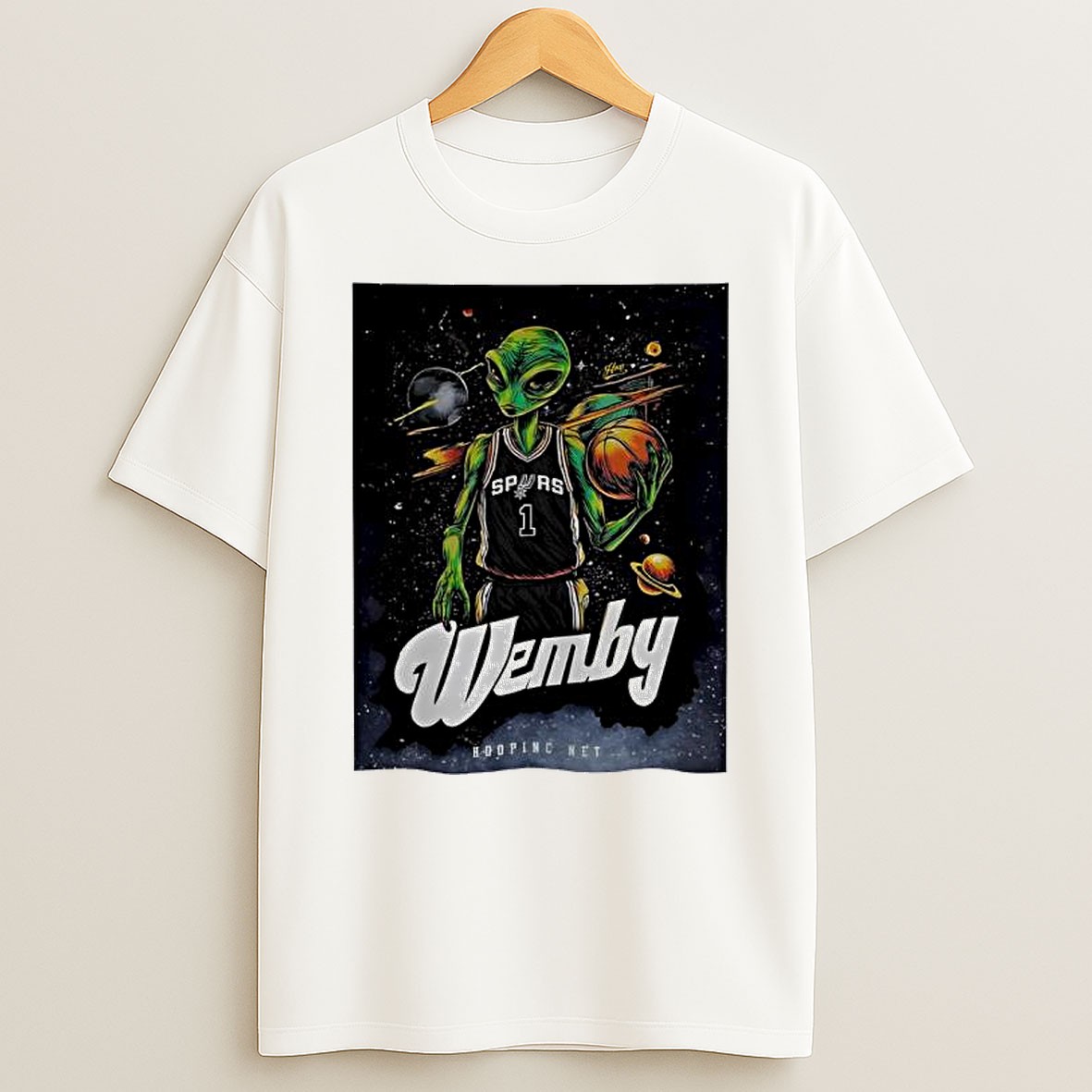 Original Wemby Alien Victor Wembanyama Spurs Graphic T Shirt