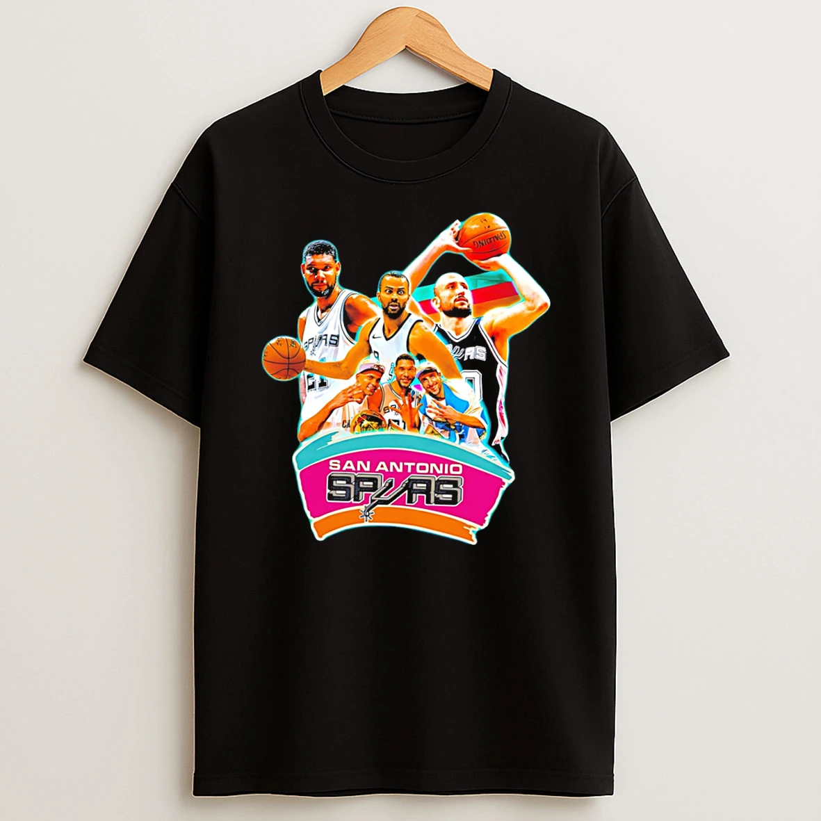 San Antonio Spurs Team College Illustration 2026 Tee Tshirt Hoodie