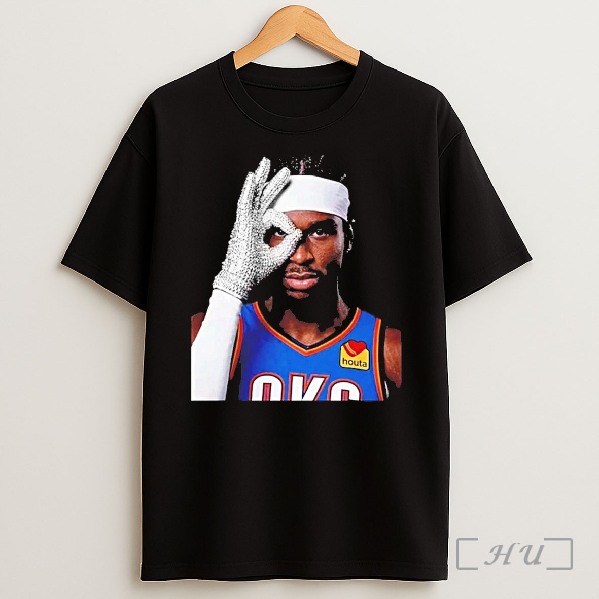 Shai Gilgeous Alexander Okc Thunder Sparkling Glove T Shirt